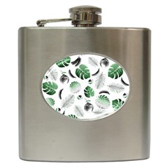 Tropical Pattern Hip Flask (6 Oz) by Valentinaart