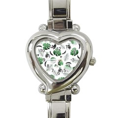 Tropical Pattern Heart Italian Charm Watch by Valentinaart