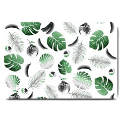 Tropical Pattern Large Doormat  by Valentinaart