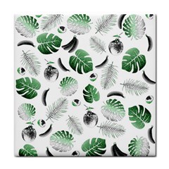 Tropical Pattern Face Towel by Valentinaart