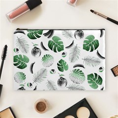 Tropical Pattern Cosmetic Bag (large)  by Valentinaart