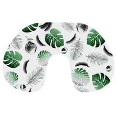 Tropical Pattern Travel Neck Pillows by Valentinaart