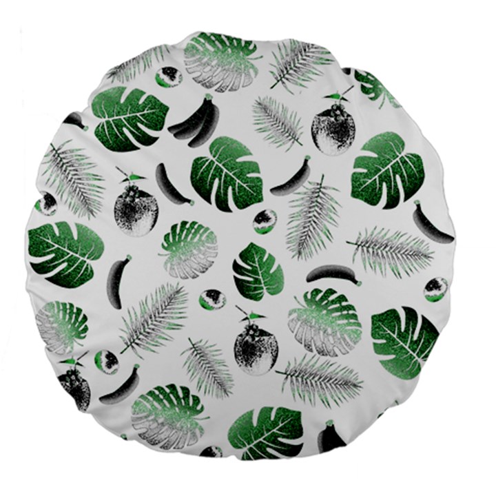 Tropical pattern Large 18  Premium Flano Round Cushions