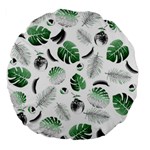 Tropical pattern Large 18  Premium Flano Round Cushions Back