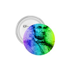 Abraham Lincoln Portrait Rainbow Colors Typography 1 75  Buttons by yoursparklingshop