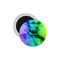 Abraham Lincoln Portrait Rainbow Colors Typography 1 75  Magnets by yoursparklingshop