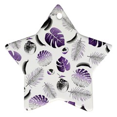 Tropical Pattern Star Ornament (two Sides) by Valentinaart