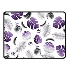 Tropical Pattern Fleece Blanket (small) by Valentinaart