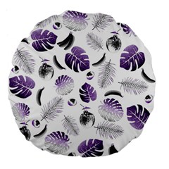 Tropical Pattern Large 18  Premium Flano Round Cushions by Valentinaart