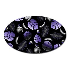 Tropical Pattern Oval Magnet by Valentinaart