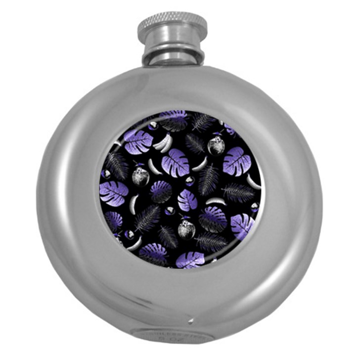 Tropical pattern Round Hip Flask (5 oz)