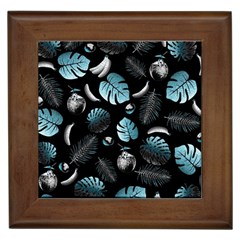 Tropical Pattern Framed Tiles by Valentinaart