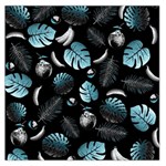 Tropical pattern Large Satin Scarf (Square) Front