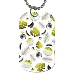 Tropical Pattern Dog Tag (one Side) by Valentinaart