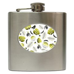 Tropical Pattern Hip Flask (6 Oz) by Valentinaart