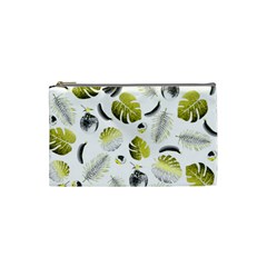 Tropical Pattern Cosmetic Bag (small)  by Valentinaart