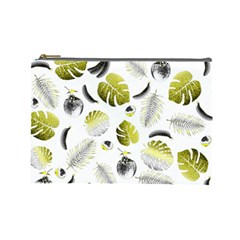 Tropical Pattern Cosmetic Bag (large)  by Valentinaart