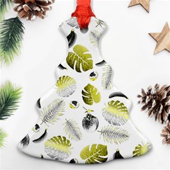 Tropical Pattern Christmas Tree Ornament (two Sides) by Valentinaart