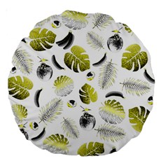 Tropical Pattern Large 18  Premium Round Cushions by Valentinaart