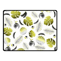 Tropical Pattern Double Sided Fleece Blanket (small)  by Valentinaart