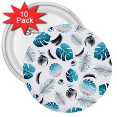 Tropical Pattern 3  Buttons (10 Pack)  by Valentinaart