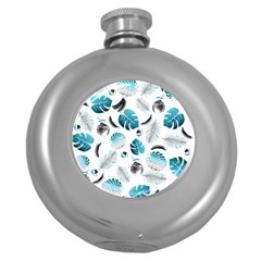 Tropical Pattern Round Hip Flask (5 Oz) by Valentinaart