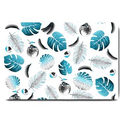 Tropical Pattern Large Doormat  by Valentinaart