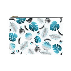 Tropical Pattern Cosmetic Bag (large)  by Valentinaart