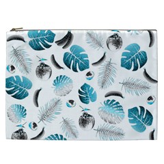 Tropical Pattern Cosmetic Bag (xxl)  by Valentinaart