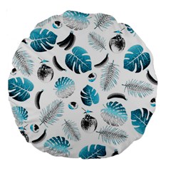 Tropical Pattern Large 18  Premium Round Cushions by Valentinaart