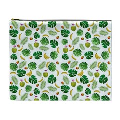 Tropical Pattern Cosmetic Bag (xl) by Valentinaart