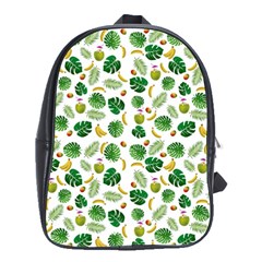 Tropical Pattern School Bags(large)  by Valentinaart