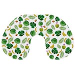 Tropical pattern Travel Neck Pillows Back