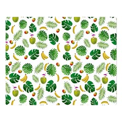 Tropical Pattern Double Sided Flano Blanket (large)  by Valentinaart