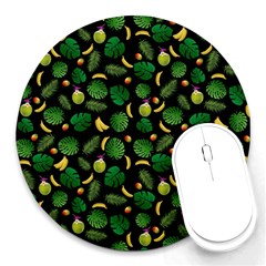 Tropical Pattern Round Mousepads by Valentinaart