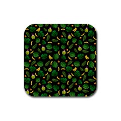 Tropical Pattern Rubber Square Coaster (4 Pack)  by Valentinaart