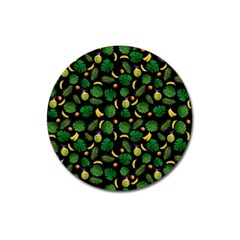 Tropical Pattern Magnet 3  (round) by Valentinaart