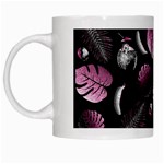 Tropical pattern White Mugs Left