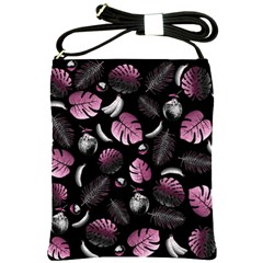 Tropical Pattern Shoulder Sling Bags by Valentinaart