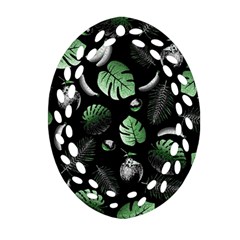 Tropical Pattern Ornament (oval Filigree) by Valentinaart