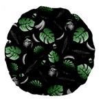 Tropical pattern Large 18  Premium Flano Round Cushions Back