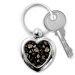 Tropical Pattern Key Chains (heart)  by Valentinaart