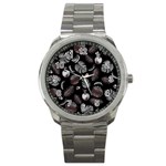 Tropical pattern Sport Metal Watch Front