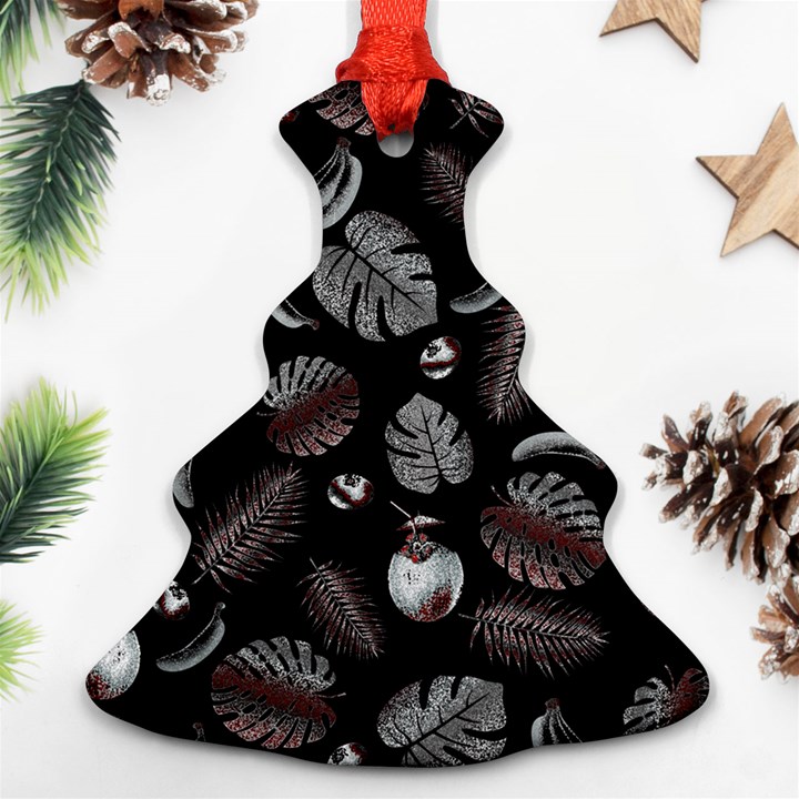 Tropical pattern Christmas Tree Ornament (Two Sides)