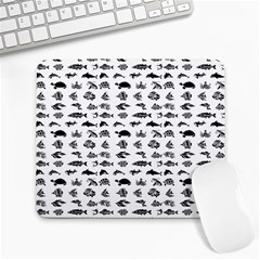 Fish Pattern Large Mousepads by ValentinaDesign