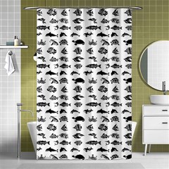 Fish Pattern Shower Curtain 48  X 72  (small)  by ValentinaDesign