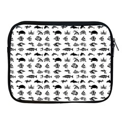 Fish Pattern Apple Ipad 2/3/4 Zipper Cases by ValentinaDesign