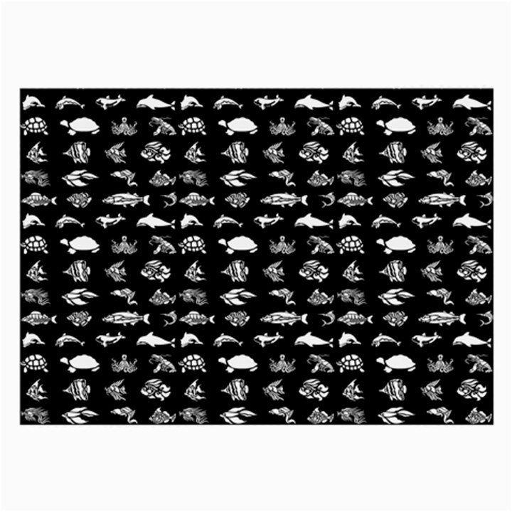 Fish pattern Large Glasses Cloth (2-Side)