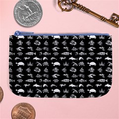 Fish Pattern Large Coin Purse by ValentinaDesign