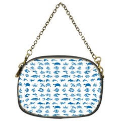 Fish Pattern Chain Purses (one Side)  by ValentinaDesign